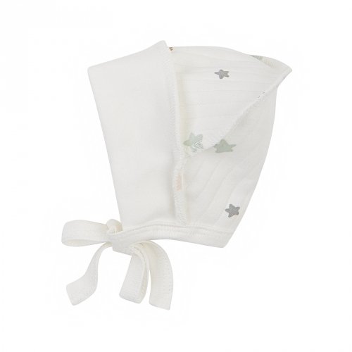 Чепчик для новорожденных ЛяЛя 0 - 3 мес Интерлок Молочный/Бежевый/Серый 13ІН004_2-500