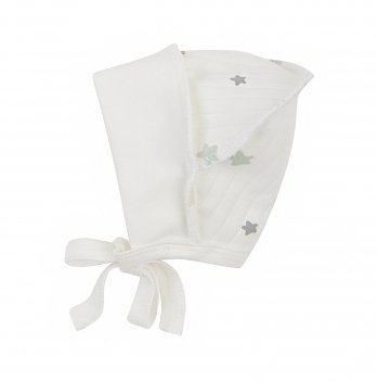 Чепчик для новорожденных ЛяЛя 0 - 3 мес Интерлок Молочный/Бежевый/Серый 13ІН004_2-500