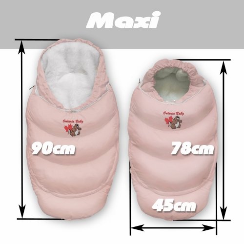 Конверт в коляску на флисе трансформер Ontario Baby Alaska Demi+ Size control Розовый ART-0000305