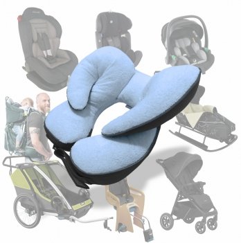 Подушка в коляску и автокресло Ontario Baby Baby Travel Elite Pillow Черный ART-0000670