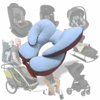 Подушка в коляску и автокресло Ontario Baby Baby Travel Elite Pillow Красный ART-0000660