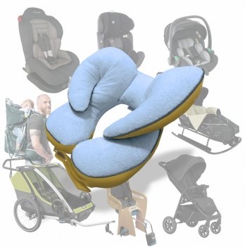 Подушка в коляску и автокресло Ontario Baby Baby Travel Elite Pillow Желтый ART-0000663