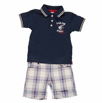 Костюм футболка и шортики Brums Polo синий