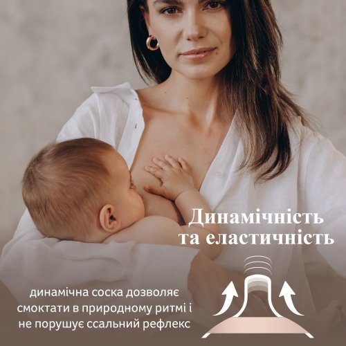 Соска силиконовая динамическая к бутылочке Lovi Mammafeel 6m+ Medium 1 шт 18/735