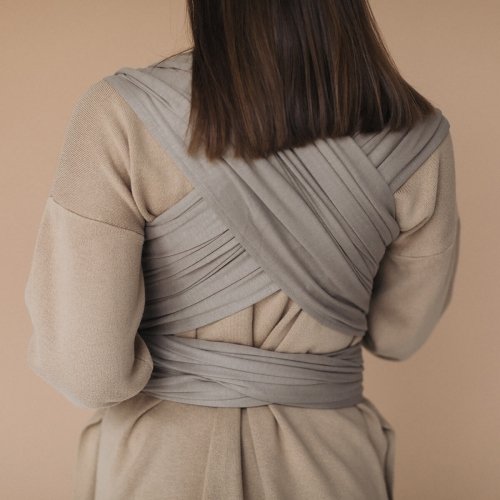 Трикотажный слинг шарф для новорожденных Love & Carry Мускат 3 - 12 кг Темно-бежевый LC454