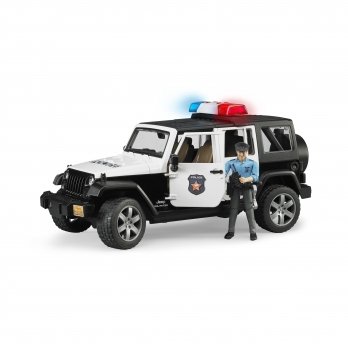 Игровой набор Bruder Джип Полиция Wrangler Unlimited Rubicon машинка и фигурка полицейского М1:16 2526