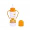 Бутылочка для кормления с ручками Baby Team 250 мл Оранжевый 1411 