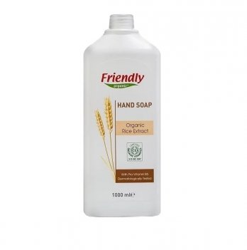 Мыло для рук органическое Friendly Organic, Hand Soap Rice Extract. с рисовым экстрактом, 1000 мл 