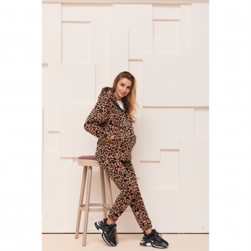 Спортивный костюм для беременных и кормящих Lullababe Larvik Leopard Леопардовый LB02LR176