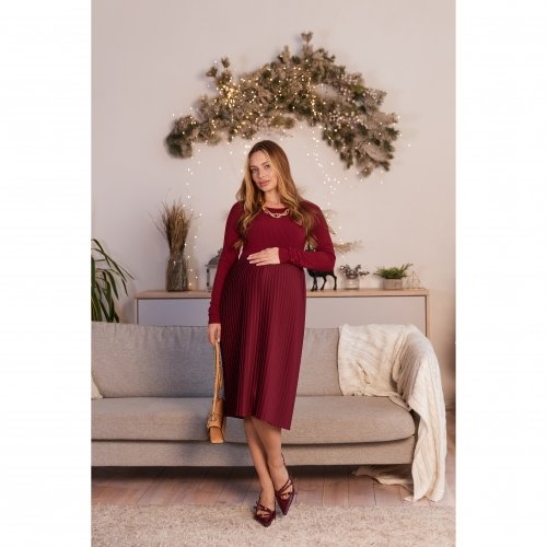 Платье для беременных и кормящих Lullababe Toledo Bordeaux Бордовый LB05TL104