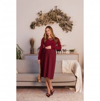 Платье для беременных и кормящих Lullababe Toledo Bordeaux Бордовый LB05TL104
