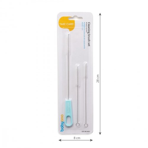 Ершики для чистки соломок и трубочек BabyOno Голубой 3 шт 1419