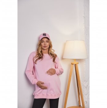 Свитшот для беременных и кормящих Lullababe Santa Fe Pink Розовый LB06SN124
