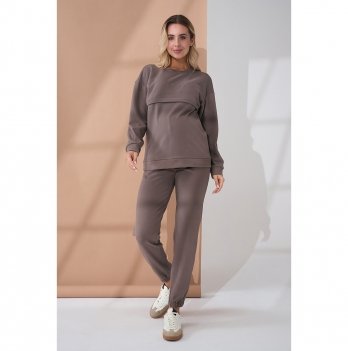 Костюм для беременных и кормящих Юла Мама Litta Коричневый ST-45.021