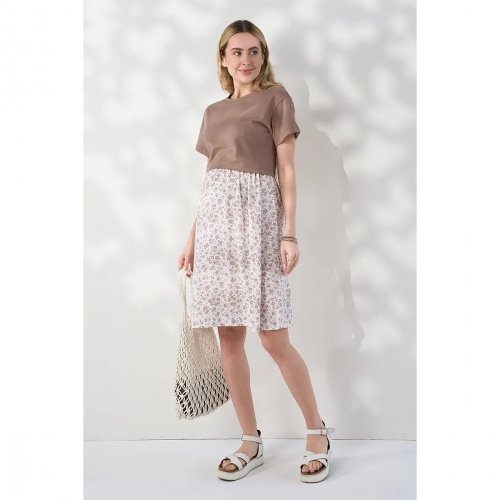 Платье для беременных и кормящих Юла Мама Marine Капучино DR-26.102