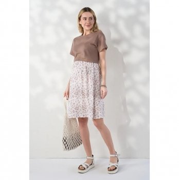 Платье для беременных и кормящих Юла Мама Marine Капучино DR-26.102