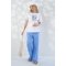 Штаны для беременных Юла Мама Moana Голубой TR-26.111