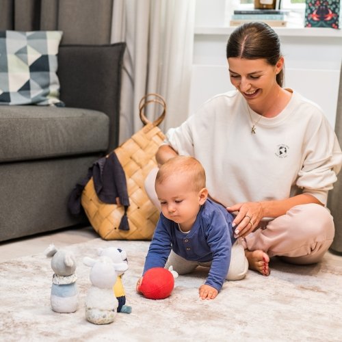 Мягкая развивающая игрушка плюшевые кегли BabyOno Эдмонд и друзья 1437