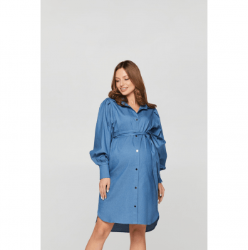Платье для беременных и кормящих Lullababe Florence Светло-синий LB05FL161