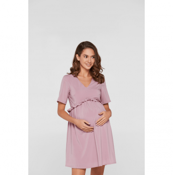 Летнее платье для беременных Lullababe San-Paulu Пудровый LB04SP123