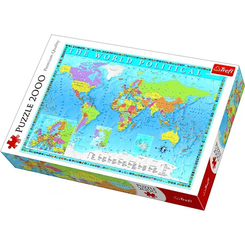 Пазлы Trefl Политическая карта мира 2000 шт 27099