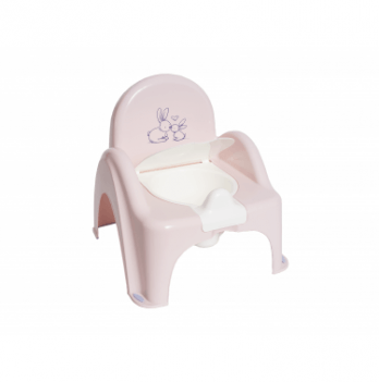 Музыкальный горшок стульчик Tega baby Зайчики Розовый PO-065-104