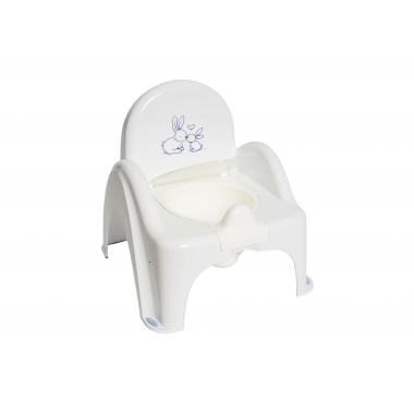Музыкальный горшок стульчик Tega baby Зайчики Белый PO-065-103
