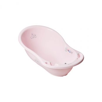Ванночка детская со сливом Tega baby Зайчики Розовый KR-004-104