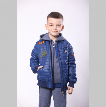 Демисезонная куртка для мальчика Модный карапуз Air Force Синий 6 - 9 лет 03-00785-0