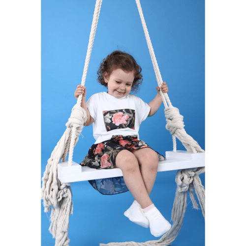 Детская юбка-шорты для девочки Модный карапуз Черный 3-6 лет 03-00857-3