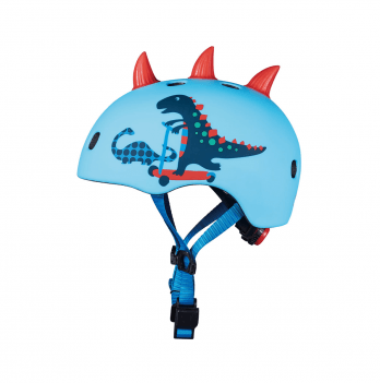Защитный шлем детский Micro Скутерозавр М от 4 до 7 лет Голубой AC2095BX