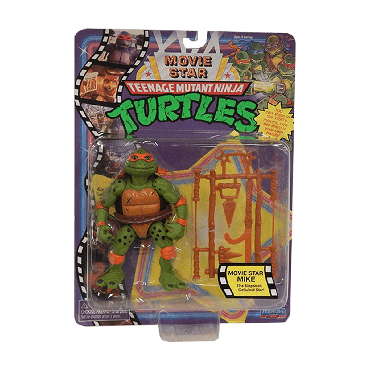 Игровая фигурка Микеланджело TMNT Movie Star 1992 Черепашки-ниндзя 81333 Игровая фигурка Микеланджело TMNT Movie Star 1992 Черепашки-ниндзя 81333