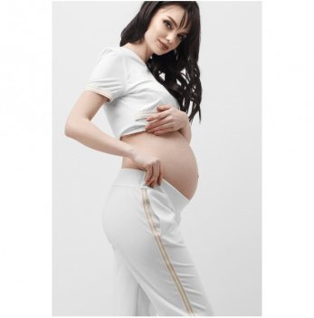 Штаны для беременных Dianora с лампасами Белый 1837 0338