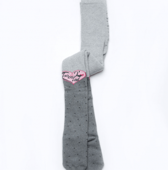 Детские колготы для девочки Модный карапуз Серый/Розовый 101-05501-3