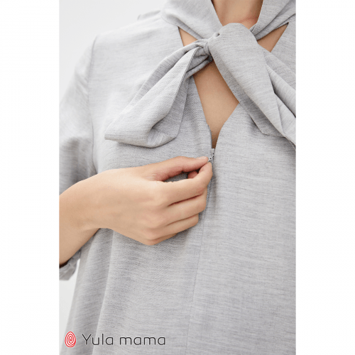 Блузка для беременных и кормящих Юла Мама Berenice Серый TN-30.011