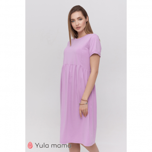 Платье для беременных и кормящих Юла Мама Sophie Сиреневый DR-21.112