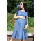 Платье для беременных и кормящих Юла Мама Shelby Синий DR-21.022