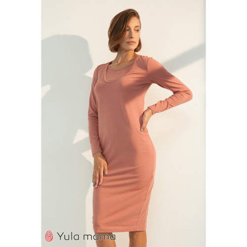 Платье для беременных и кормящих Юла Мама Lillian Розовый DR-31.032