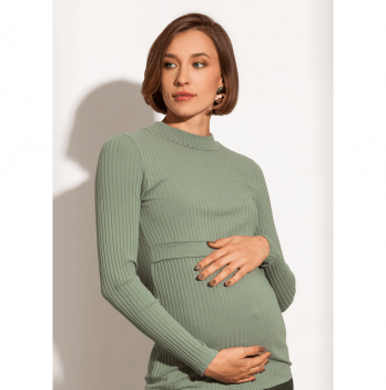 Гольф для беременных и кормящих Юла Мама Rachel Оливковый NR-31.033