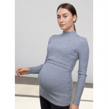 Гольф беременных и кормящих Юла Мама Lecie warm Серый NR-40.051
