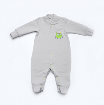 Человечек для новорожденных Модный карапуз Серый 0-3 мес 302-00037-0