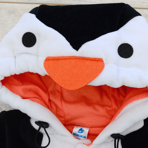 Комбинезон детский с утеплителем Minikin Пингвинчик Черный/Белый 1-9 месяцев 215504