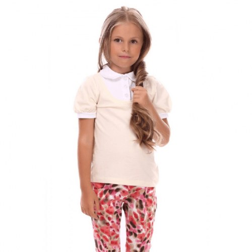 Детская блузка для девочки Vidoli от 7 до 12 лет Молочный G-15288S_молочный