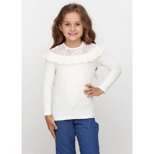 Детская блузка для девочки Vidoli от 8 до 12 лет Молочный G-17553W