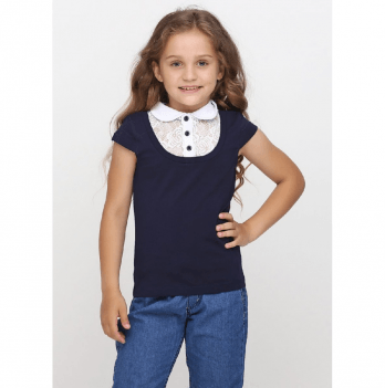 Детская блузка для девочки Vidoli от 7 до 8 лет Синий G-18574W