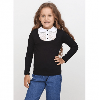 Детская блузка для девочки Vidoli от 7 до 8 лет Черный G-18575W