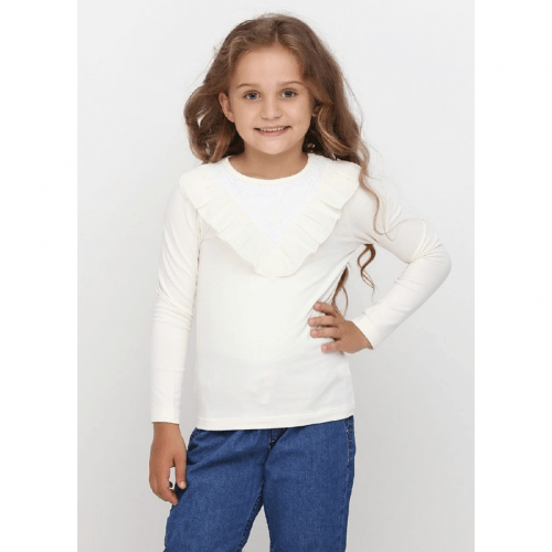 Детская блузка для девочки Vidoli от 9 до 12 лет Молочный G-18576W