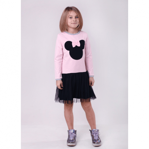 Детское платье для девочки Vidoli от 7 до 10 лет Розовый G-19837W-2