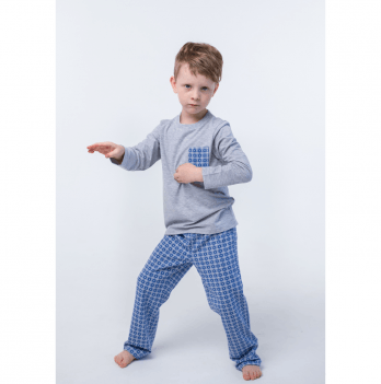 Пижама для мальчика Vidoli от 7 до 9 лет Серый В-19621W