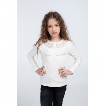 Детская блузка для девочки Vidoli от 7 до 12 лет Молочный G-19599W